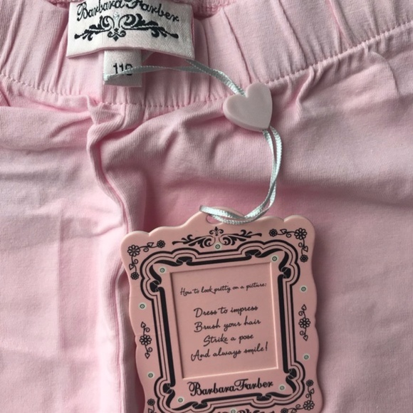 ( 3 for 20) NWT Girls light pink Barbara Farber Legging - Picture 3 of 4